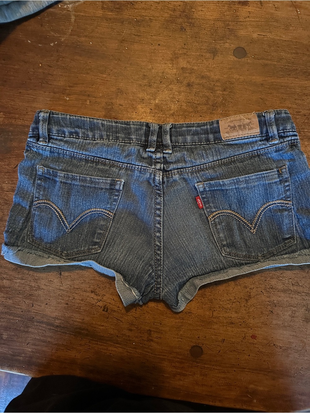 Levi’s denim mini shorts